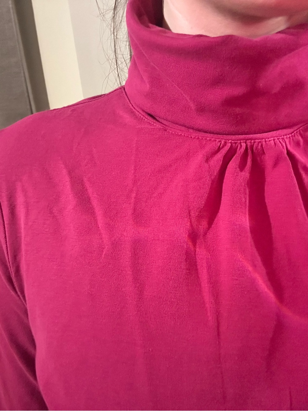 ESPRIT rasberry turtleneck cotton